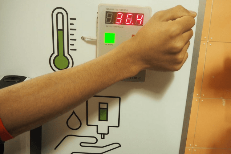 Temperatuurmeten met Portaal Check mini-scanner