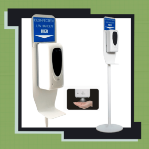 Desinfectiezuil met spray sensor nieuw model