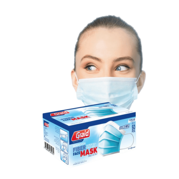 Surgical mask 3-ply (50 pieces)