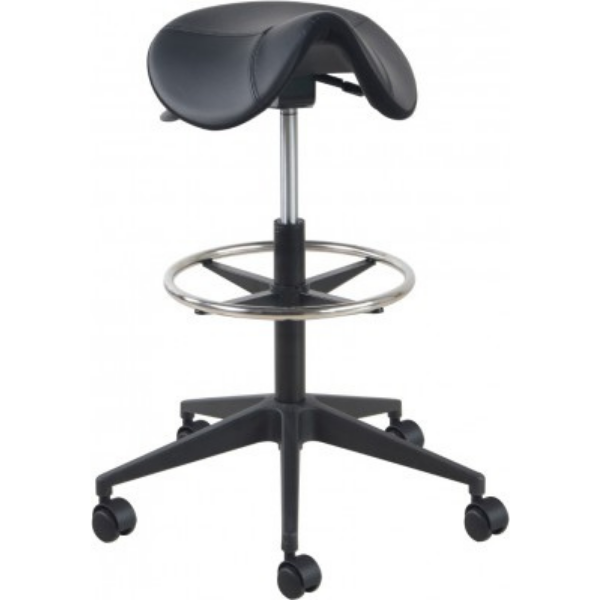 Matera saddle stool large plastic base