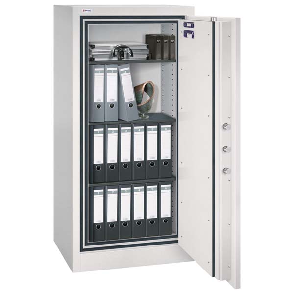 Safe deposit box with burglary and fire protection SISTEC TSF 1507 key lock