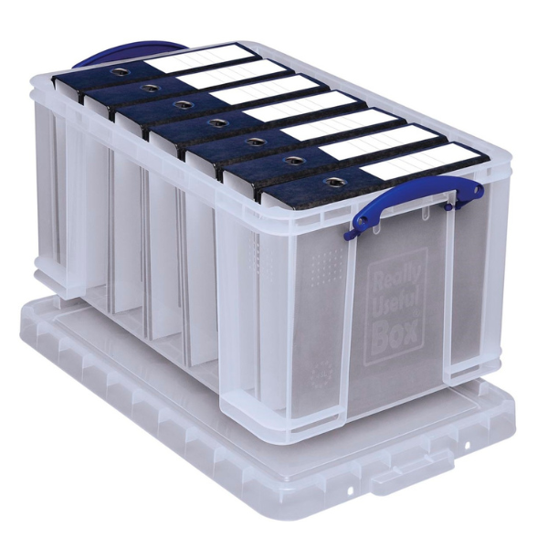 Opbergbox 48 liter Really Useful Box Transparant