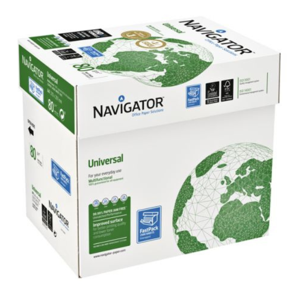 Papier Navigator Universal A4 80 gm2 wit doos 2500 vel