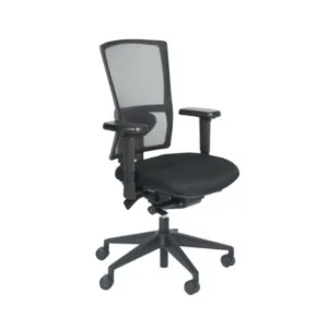 Bureaustoel 400NPR mesh zwart onderstel