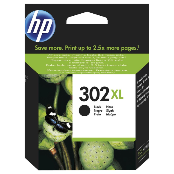 Inktcartridge HP 302XL zwart