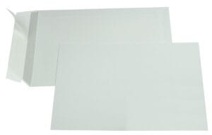 Gallery enveloppen ft 162 x 229 mm, stripsluiting, binnenzijde grijs, doos van 500 stuks — zak-envelop