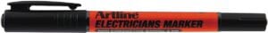 Artline marker Electricians - zwart, dubbele punt 0,4 en 1 mm — productfoto 2