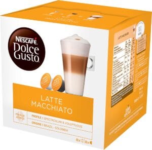 Doos Nescafé Dolce Gusto koffiecapsules Latte Macchiato met 16 stuks