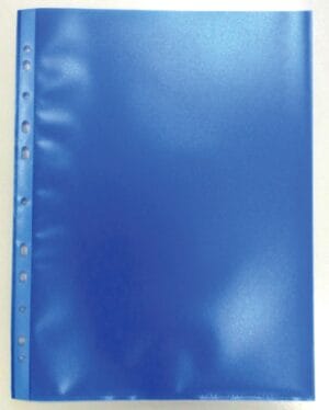 Bronyl geperforeerde showtas A4 in blauw, pak van 50 stuks