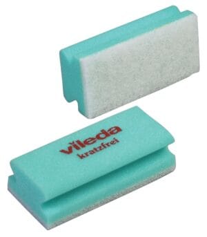 Groene Vileda Glitzi Non-Scratch schuurspons, pak van 10 stuks