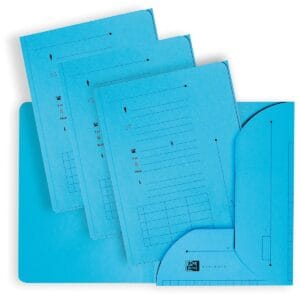 OXFORD Ultimate dossiermap, formaat A4, uit karton, met 2 kleppen, pak van 25 stuks, blauw — toebehoren voor hangmappen