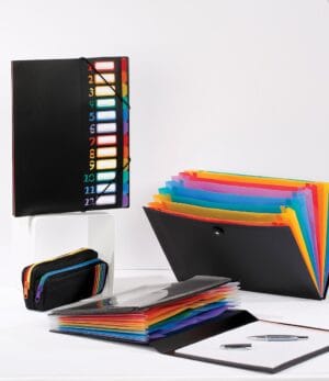 Viquel Rainbow Class voorordner A4 - liggend model met 8 vakken — productfoto 2