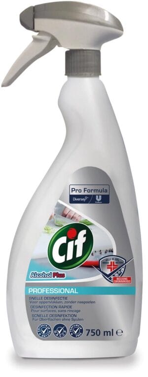 Flacon Cif Pro Formula alcohol plus van 750 ml