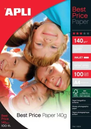 Apli fotopapier A4, 140 g, pak van 100 vel