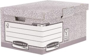 Bankers Box Fellowes Containerdoos Flip Top Maxi - 37,8 × 29,3 × 54,4 cm, grijs — productfoto 2