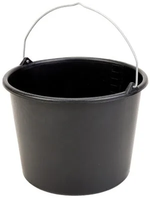 Emmer 12 liter, zwart