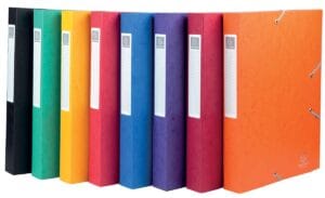 Exacompta Elastobo Cartobox A4 met rug van 4 cm in geassorteerde kleuren