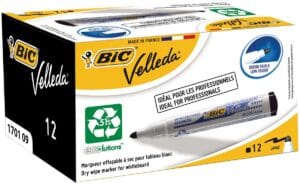 Bic Velleda whiteboardmarker 1701 zwart - ronde punt 1,5 mm — productfoto 2