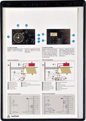 Tarifold View magnetische tas A4 in zwart, transparant PVC met magneetband