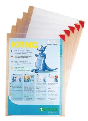 Tarifold View Kang Easy Clic ophangtas A4 - rood, pak van 5 stuks — productfoto 2
