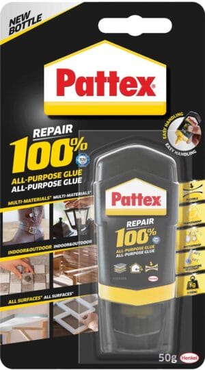 Pattex 100% lijm in tube van 50 g op blister