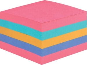 Post-it Super Sticky Notes kubus met 440 vel in geassorteerde regenboogkleuren