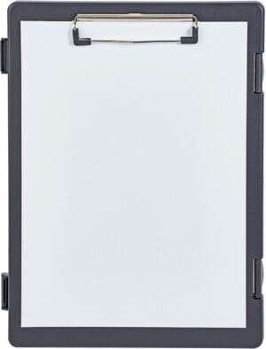 Maul Lefty klembordkoffer A4 - linksdraaiend, PP, zwart, 33,5 × 24,5 × 2,5 cm — productfoto 2