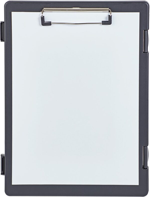 MAUL klembordkoffer Lefty hard kunststof PP linksdraaiend open A4 33.5x24.5x2.5cm zwart - Afbeelding 2