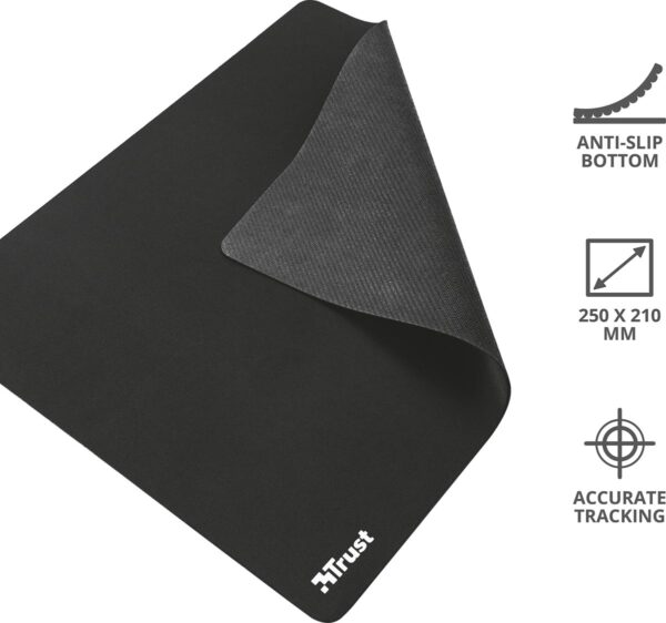 Trust Mouse Pad M, muismat, zwart - Afbeelding 2