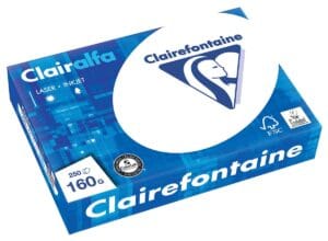 Pak Clairefontaine Clairalfa presentatiepapier A4 van 160 g/m² met 250 vel