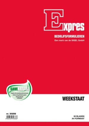 Sigel Expres weekstaat A4 Nederlandstalig met 50 vel