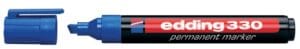edding e-330 permanente marker in blauw met schuine punt