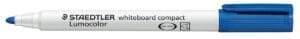 Staedtler Lumocolor Compact whiteboardmarker in blauw met ronde punt