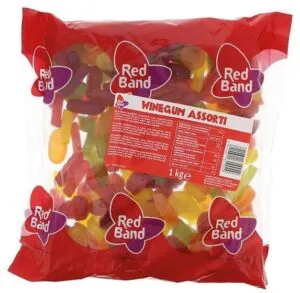 Zak Redband winegum assortiment van 1 kg