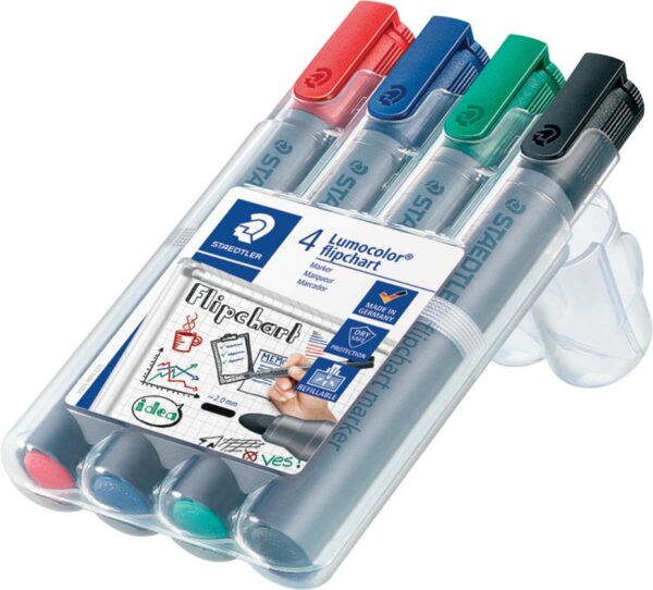 Staedtler merkstift Lumocolor Flipchart 4 stuks - Afbeelding 2