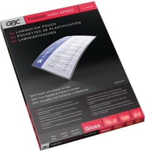 Pak GBC HighSpeed lamineerhoezen A4 van 150 micron met 100 stuks