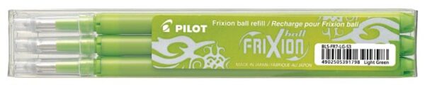 Pilot vullingen voor Frixion Ball en Frixion Ball Clicker, licht groen , etui met 3 stuks
