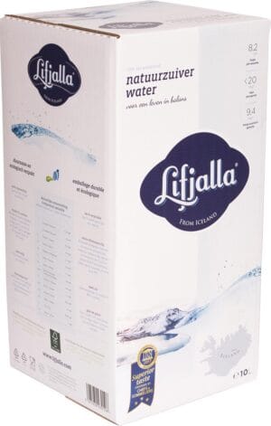 Lifjalla water bag-in-box van 10 liter met recyclebare verpakking