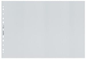 Leitz Recycle geperforeerde showtas A3 landscape van 100 micron, transparant gekorreld