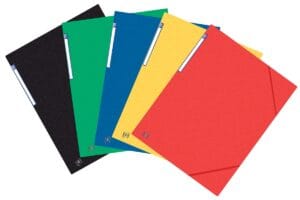 Oxford Top File+ elastomap, voor ft A3, geassorteerde kleuren — elastomappen uit karton