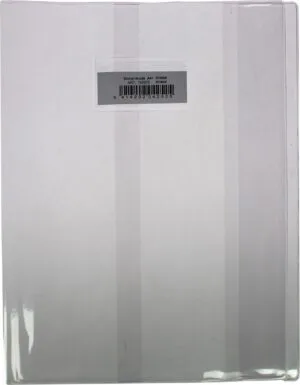 Transparante Bronyl schriftomslag A4 van kristal PVC met venster en etiket