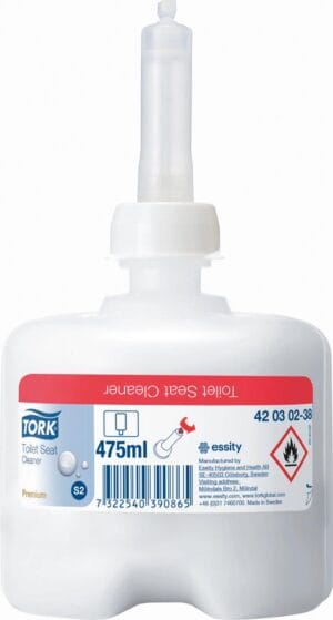 Fles Tork Toiletbril Reiniger S2 Premium van 750 ml met doseerpomp