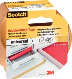 Scotch dubbelzijdige plakband voor tapijt en vinyl Universal, ft 50 mm x 7 m, blisterverpakking — detail 2