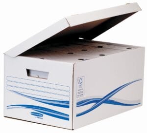Bankers Box Basic flip top maxi archiefdoos A4 met zes transferarchiefdozen
