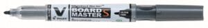 Zwarte Pilot V-Board Master whiteboardmarker met ronde punt van 0,8 mm