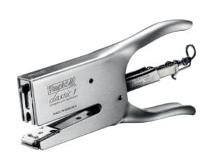 Chroomkleurige Rapid K1 Platinum niettang met achterlaadsysteem
