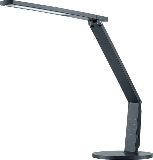 Hansa bureaulamp Vario Plus, LED-lamp, antraciet