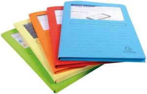 Exacompta L-map Super met balg voor A4 - 160 g/m², pak van 50 stuks, geassorteerde kleuren — productfoto 2