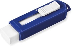 Staedtler gum 525, PVS vrij, met kunststof houder — gummen voor potlood