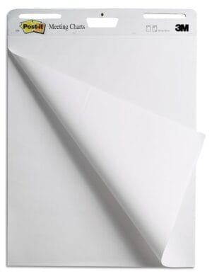 Post-it Super Sticky meeting chart van 63,5 × 76,2 cm, pak van 2 blokken van 30 vel